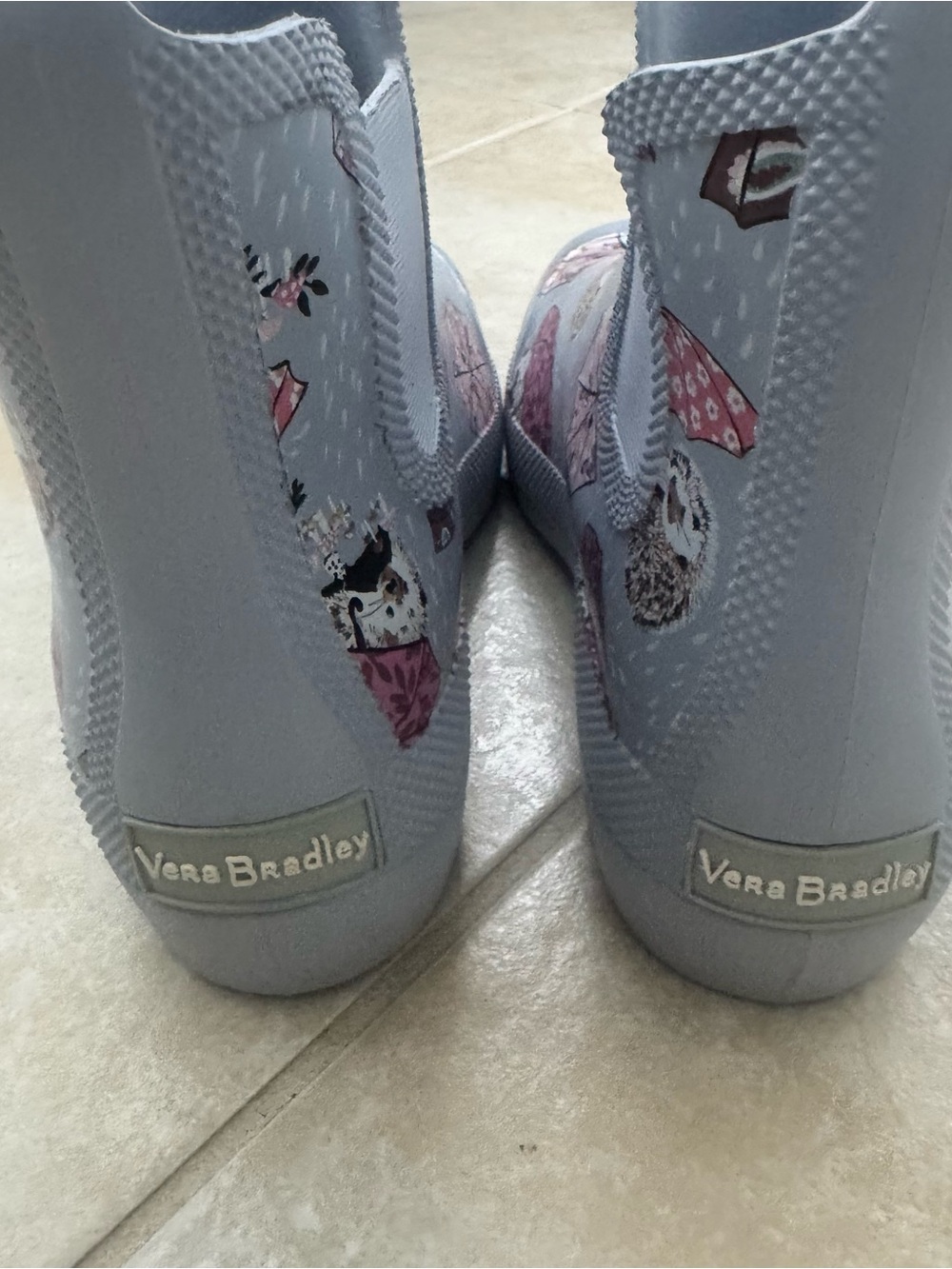 Vera Bradley EveryWear Rain Boots Hedgehog Umbrella Print Waterproof Women’s 8 - Picture 4 of 7